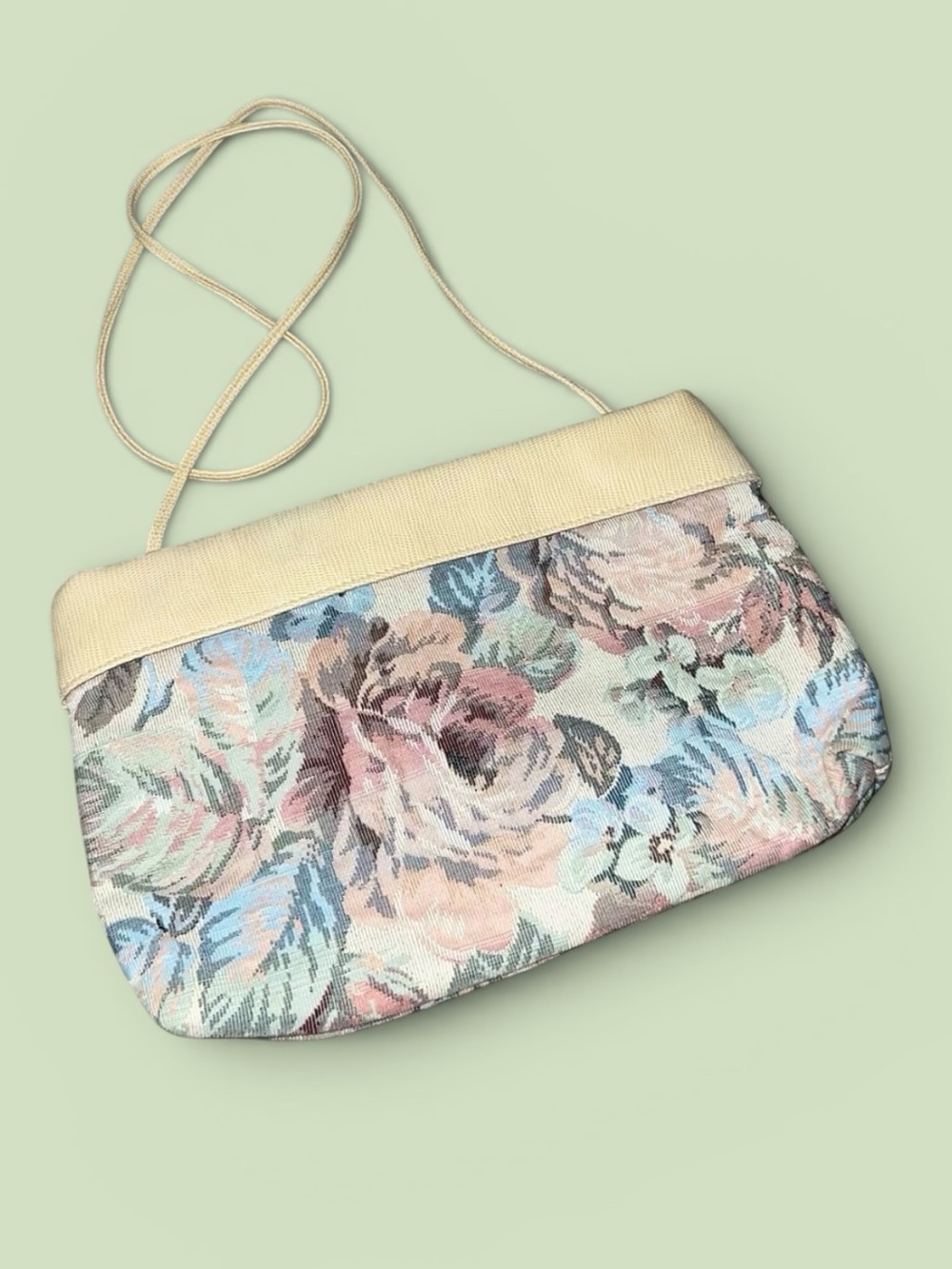 Vintage Tapestry Purse Floral